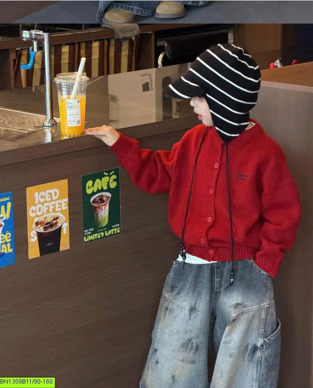 ÁO KHOÁC LEN TRƠN ĐÓNG CÚC TAIRUS