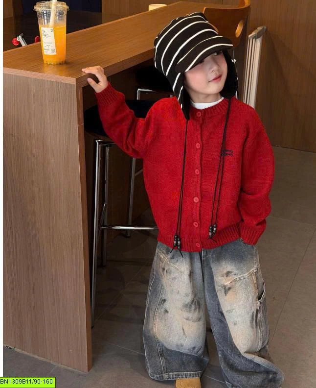 ÁO KHOÁC LEN TRƠN ĐÓNG CÚC TAIRUS