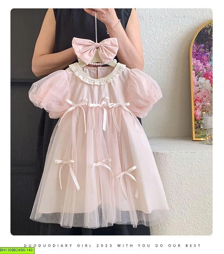 ĐẦM CÔNG CHÚA TAY BỒNG THẮT NƠ