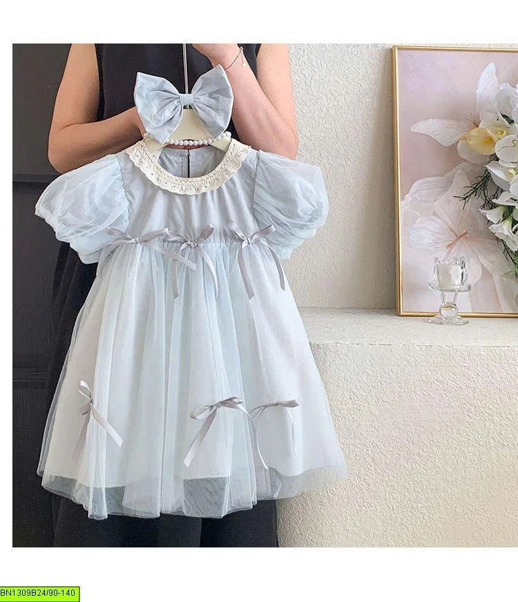 ĐẦM CÔNG CHÚA TAY BỒNG THẮT NƠ