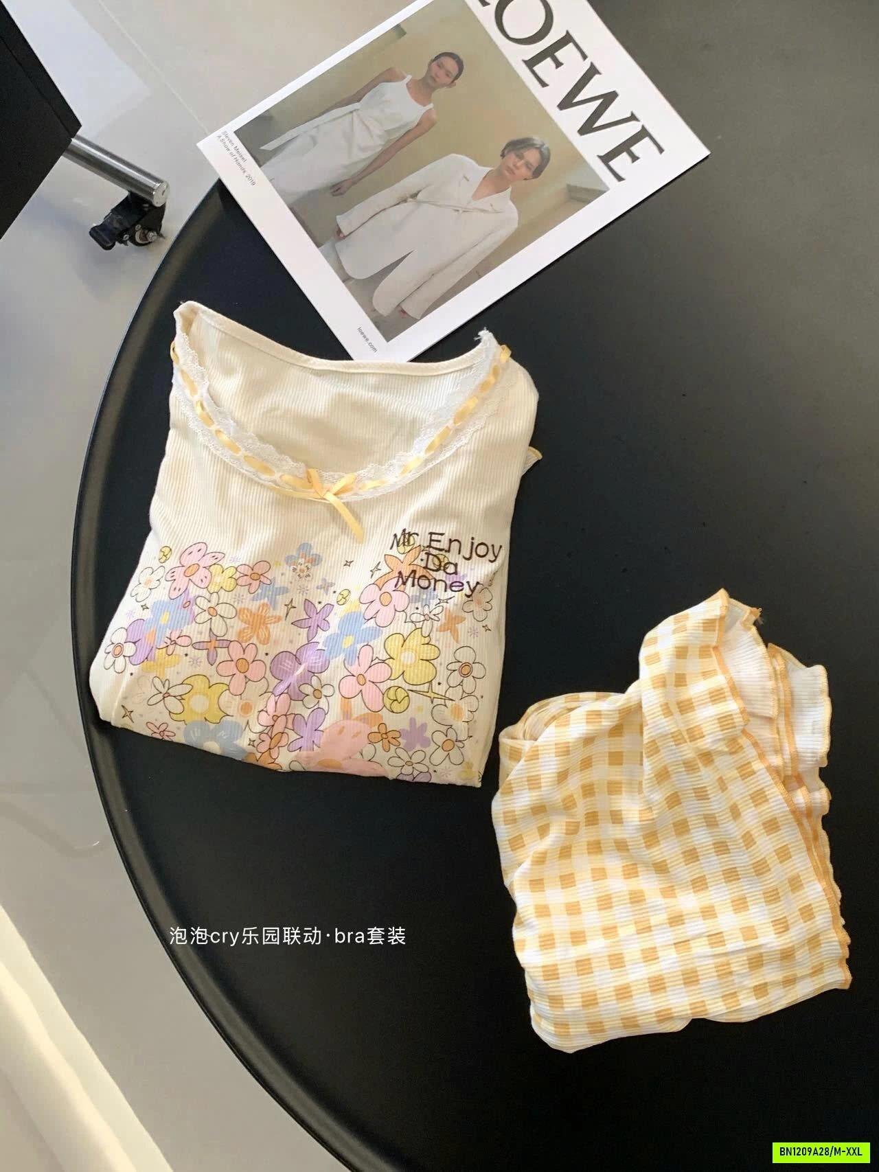 ĐỒ NGỦ HOẠ TIẾT KÈM BRA