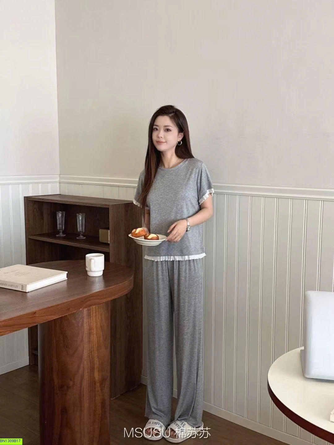 BỘ COTTON MẶC NHÀ VIỀN REN