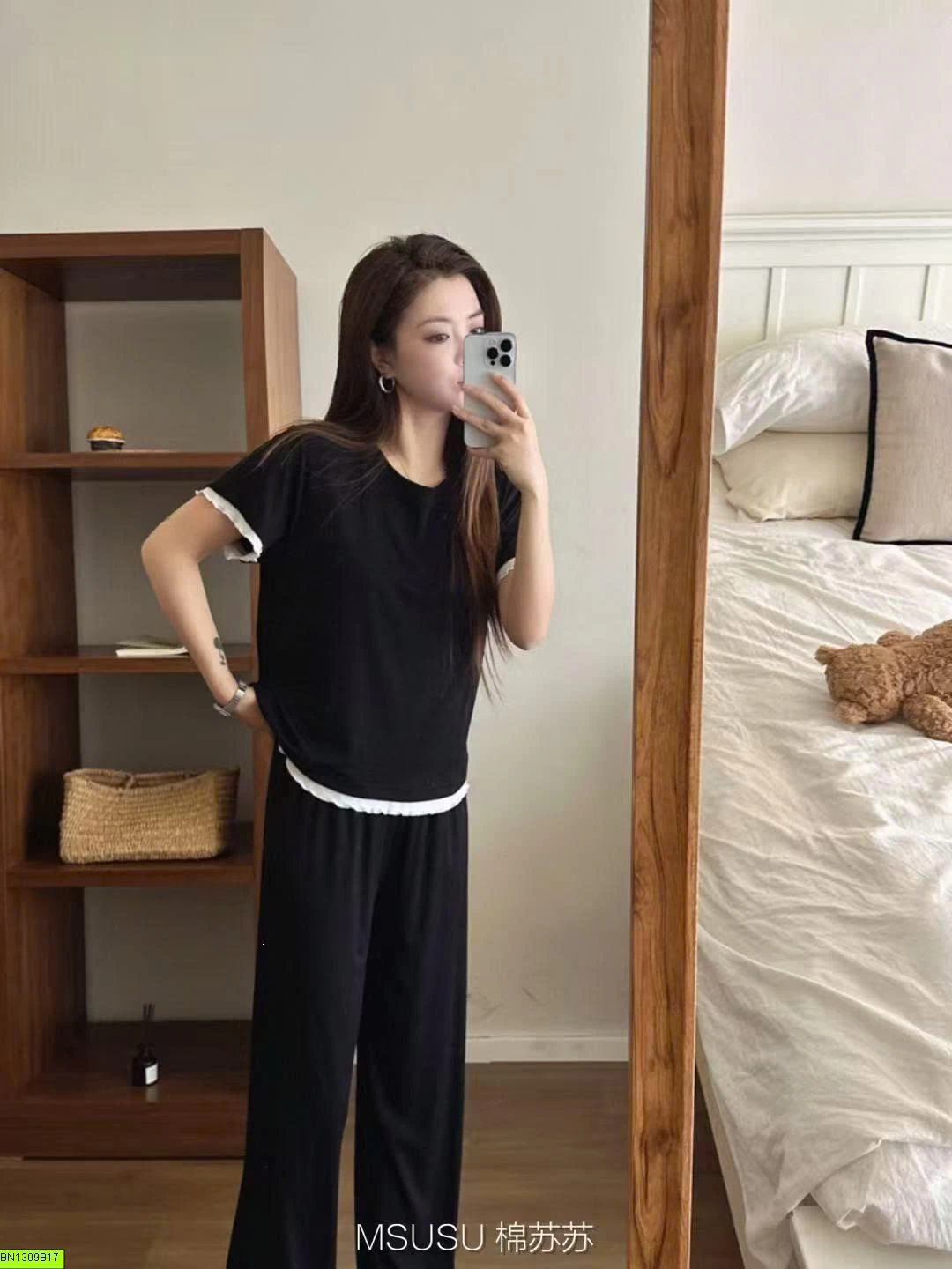 BỘ COTTON MẶC NHÀ VIỀN REN