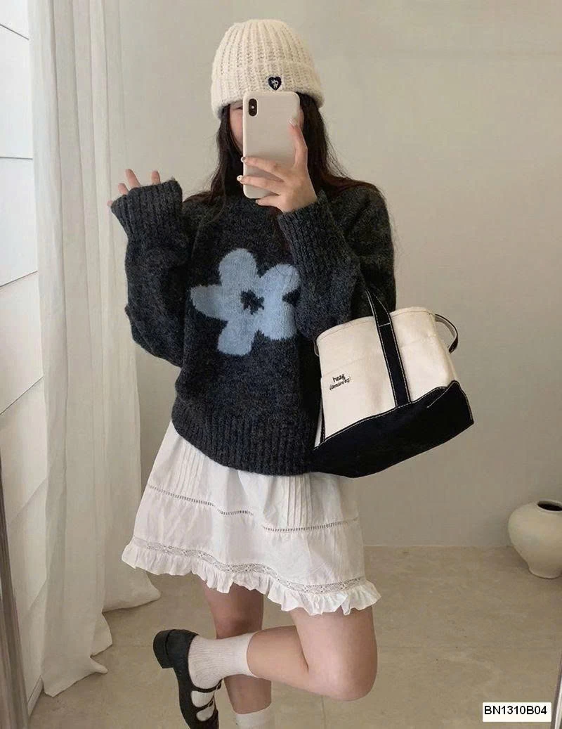 ÁO LEN HOA XINH