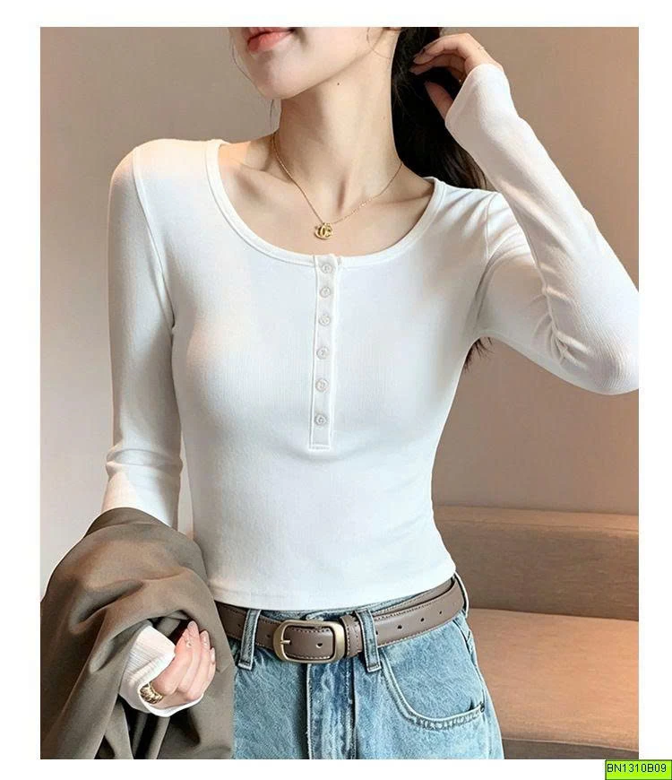 ÁO THUN CÚC CỔ