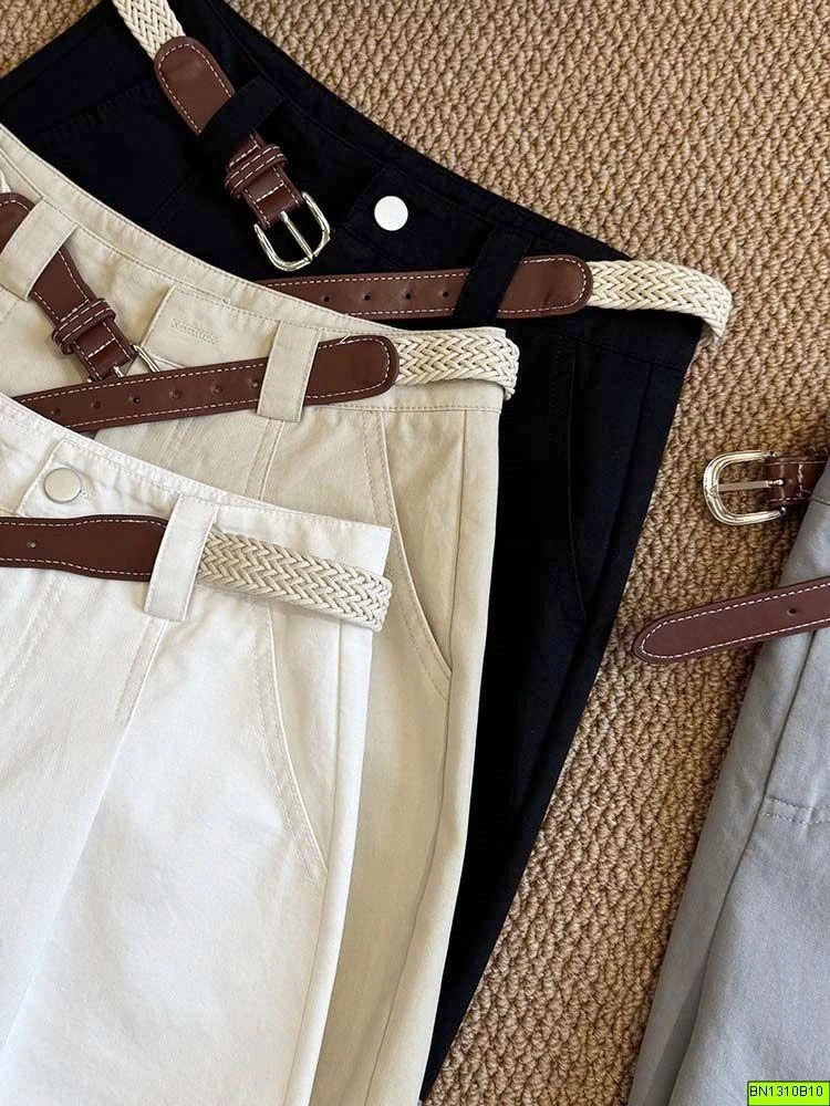 QUẦN SHORT VẢI KÈM BELF