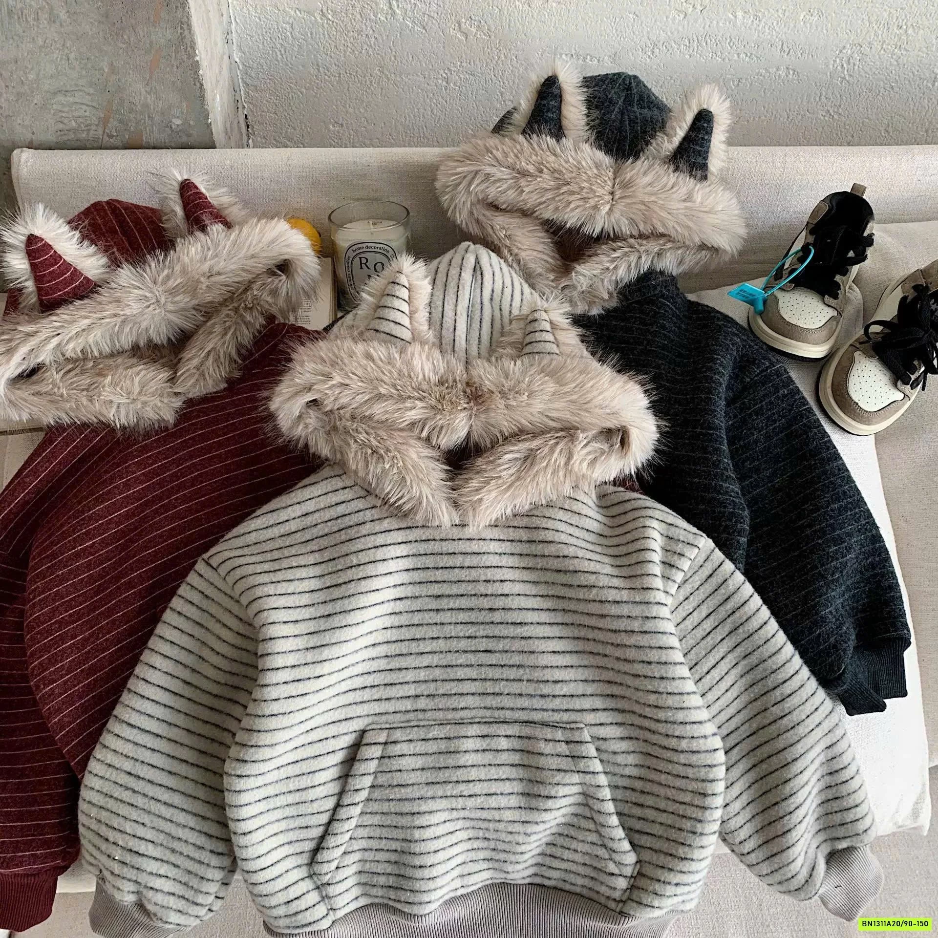 HOODIE NỈ LÔNG CỪU TAI THỎ