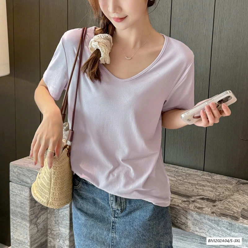 ÁO THUN NGẮN TAY CỔ V