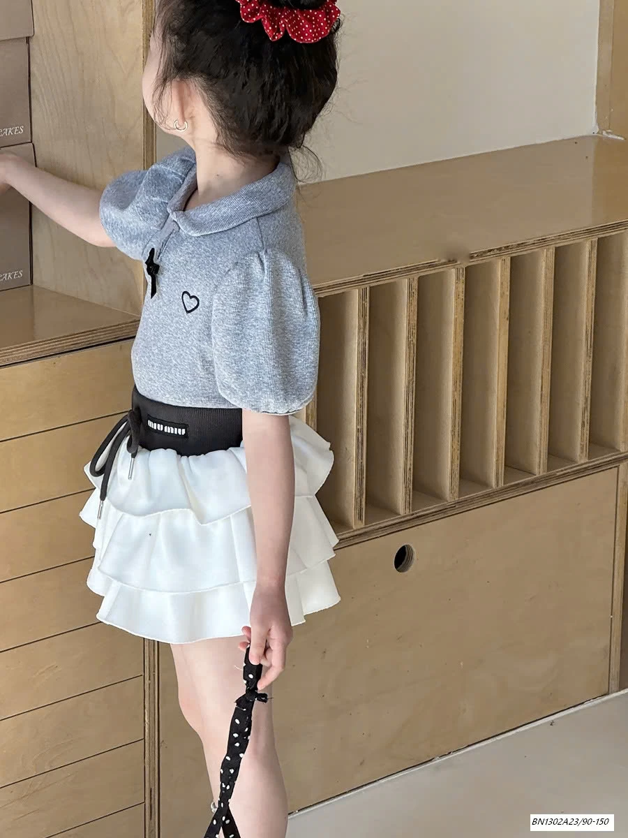 ÁO POLO TAY BỒNG MIX CV TẦNG