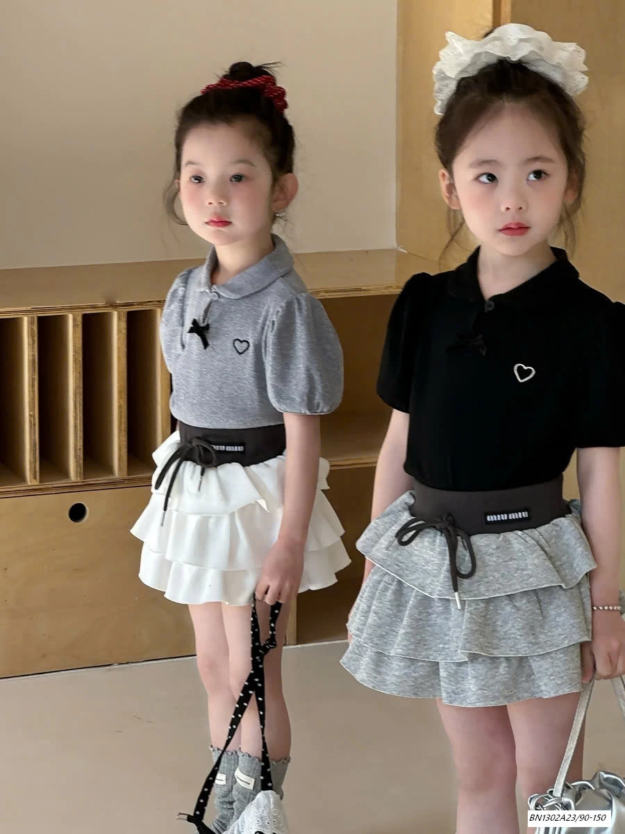 ÁO POLO TAY BỒNG MIX CV TẦNG