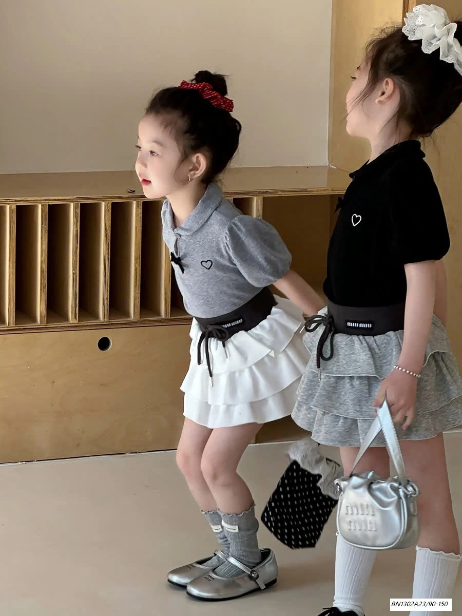 ÁO POLO TAY BỒNG MIX CV TẦNG