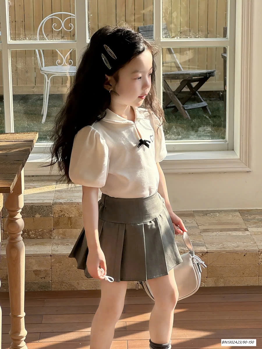 ÁO POLO TAY BỒNG MIX CV TẦNG