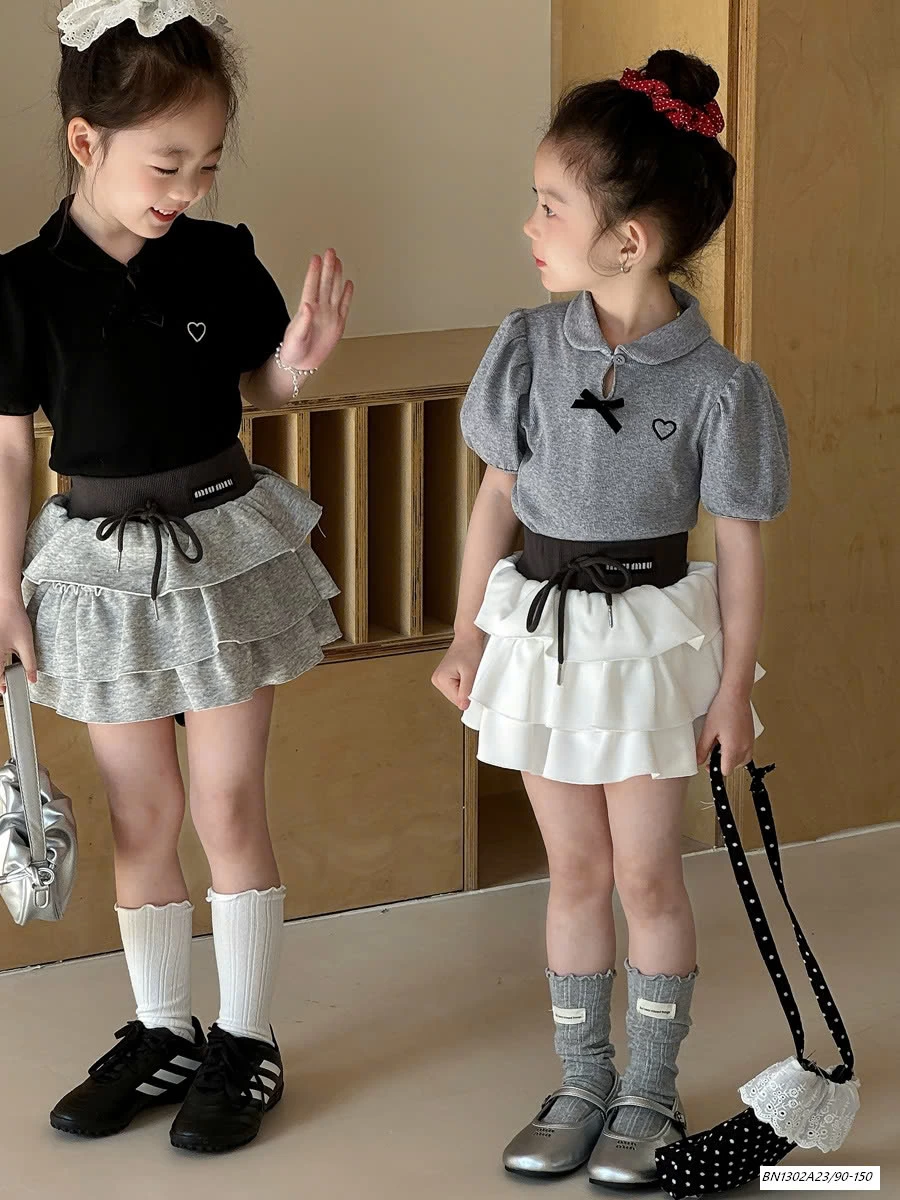 ÁO POLO TAY BỒNG MIX CV TẦNG