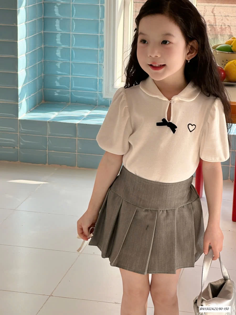 ÁO POLO TAY BỒNG MIX CV TẦNG