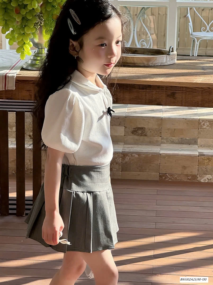 ÁO POLO TAY BỒNG MIX CV TẦNG