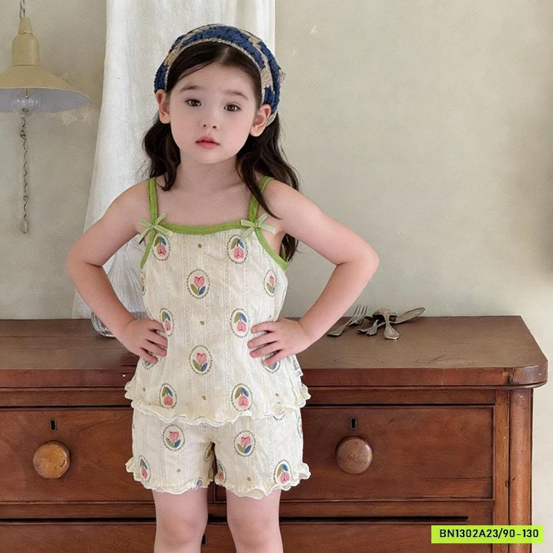 SÉT BỘ 2 DÂY THUN GIẤY HOA NHÍ