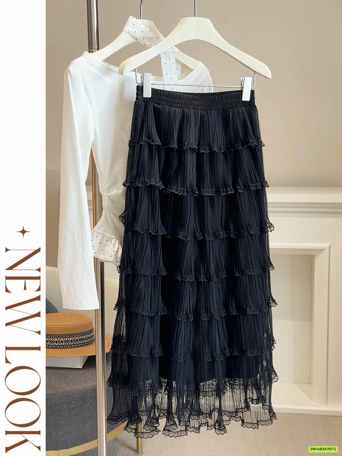 CHÂN VÁY VOAN TẦNG ANNA DÁNG DÀI