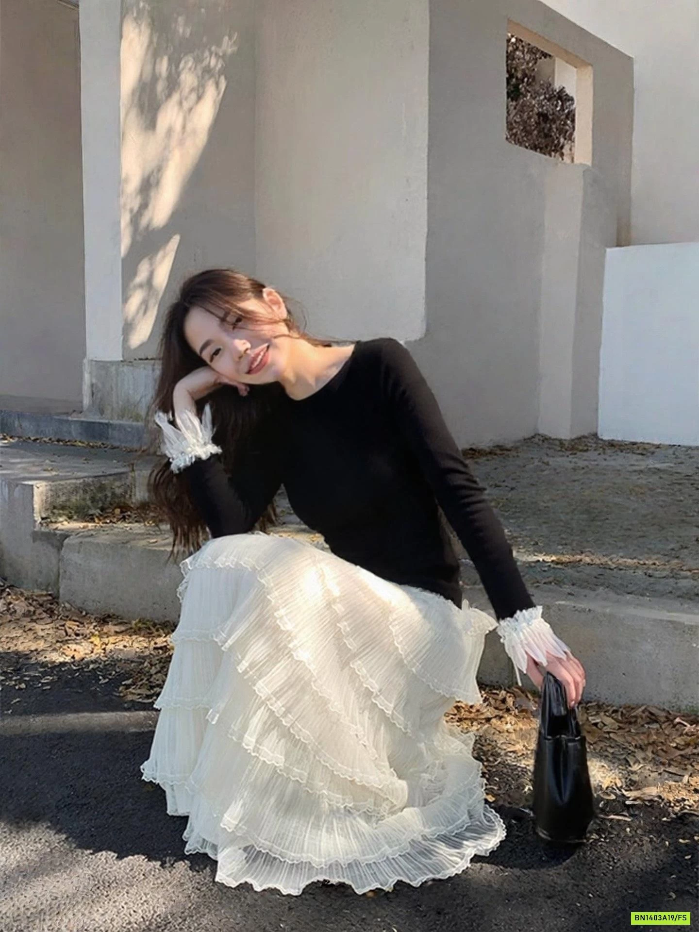 CHÂN VÁY VOAN TẦNG ANNA DÁNG DÀI