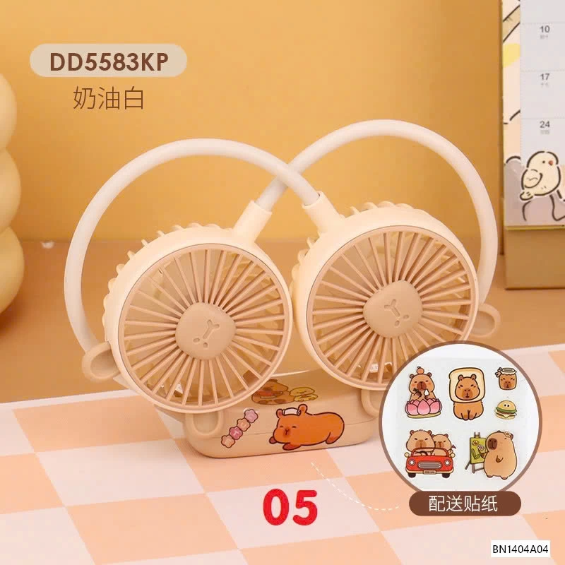 QUẠT ĐEO CỔ DÂY MẢNH CAPYBARA