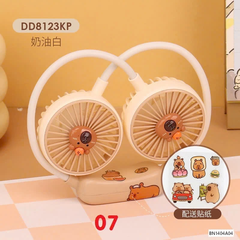 QUẠT ĐEO CỔ DÂY MẢNH CAPYBARA