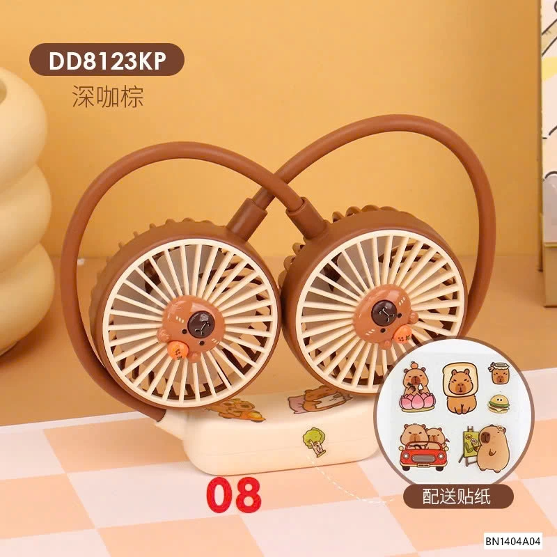 QUẠT ĐEO CỔ DÂY MẢNH CAPYBARA