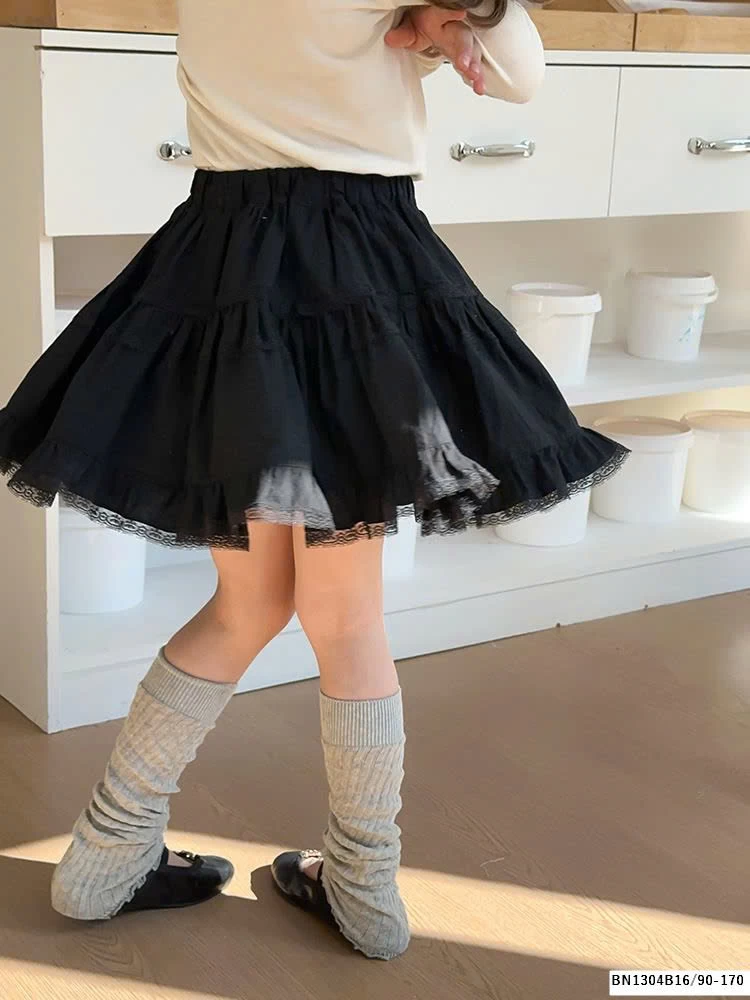 CHÂN VÁY REN TẦNG AMBB 25A001