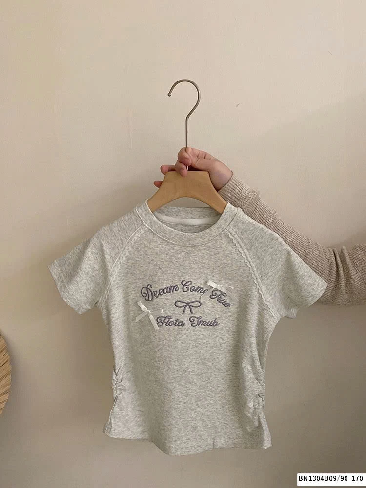 SÉT QUẦN JEANS REN GẤU MIX ÁO THUN NƠ