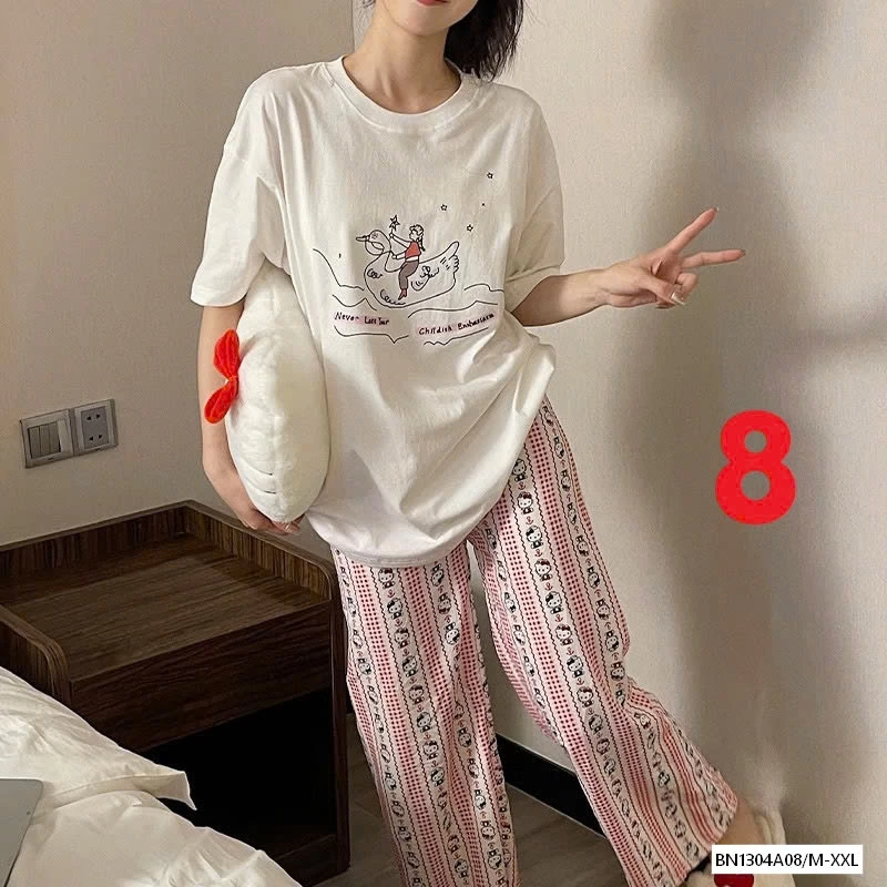 BỘ ÁO NGẮN DÀI TAY KITTY