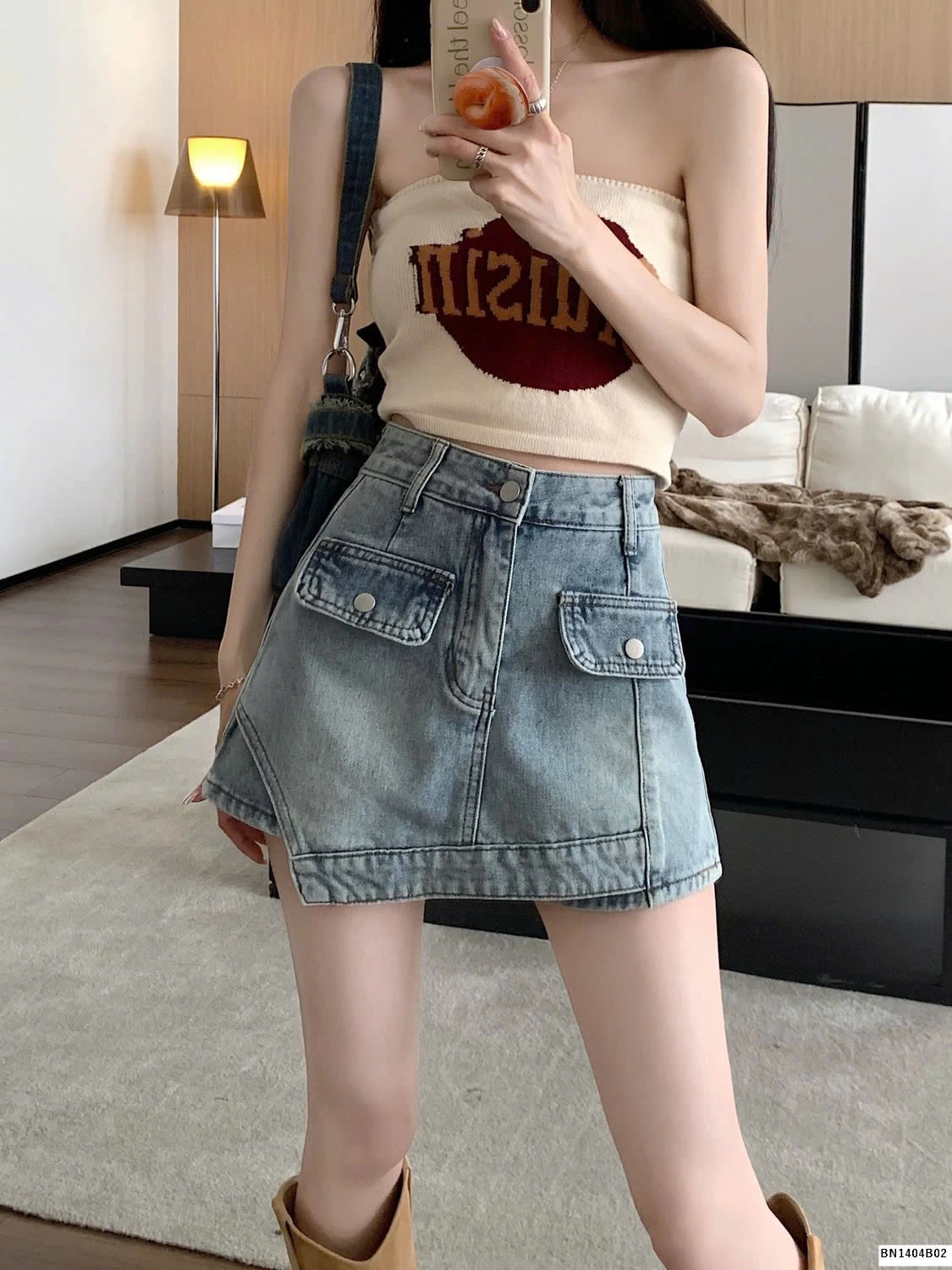 QUẦN VAY JEAN THỜI TRANG