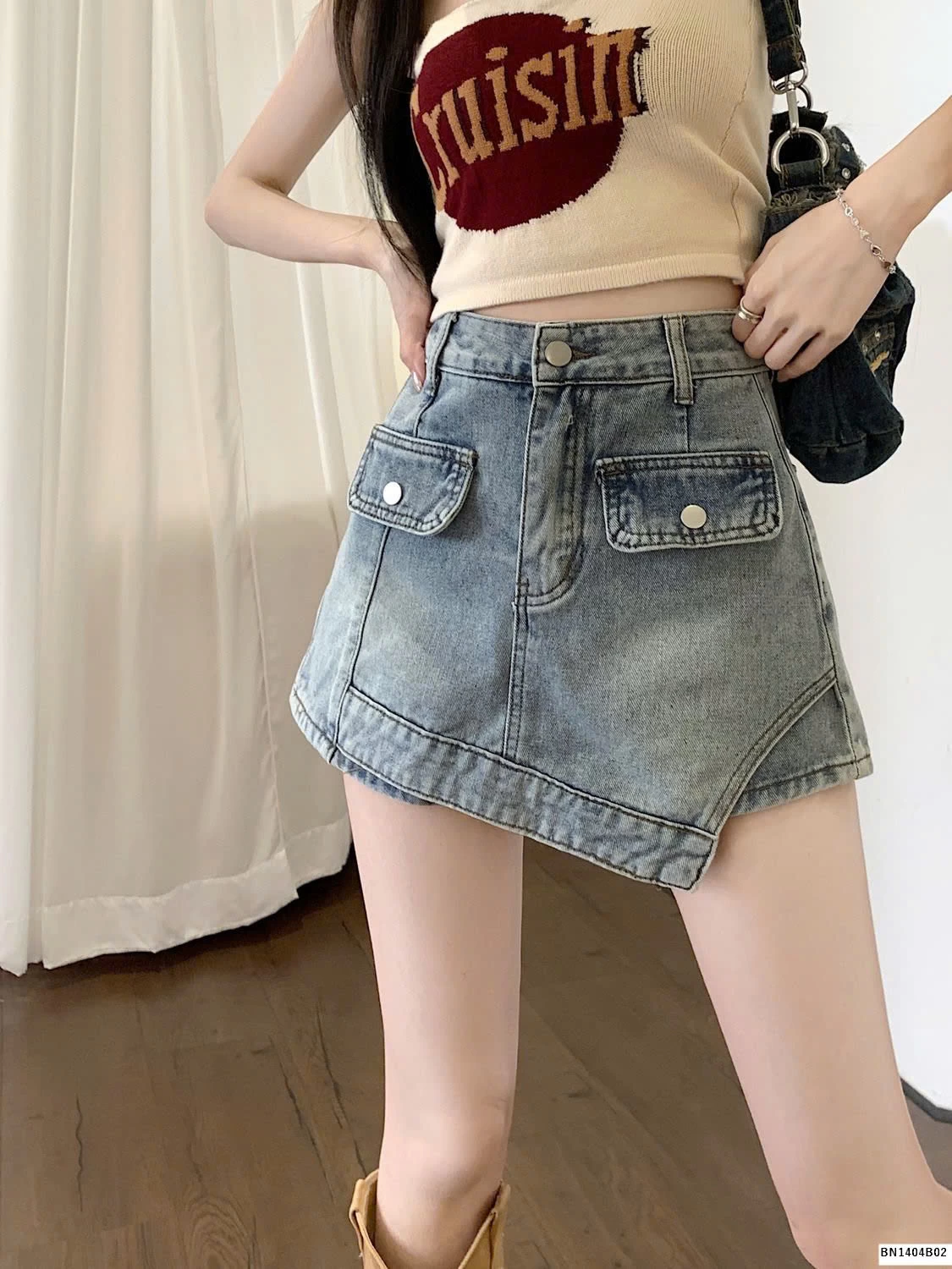 QUẦN VAY JEAN THỜI TRANG