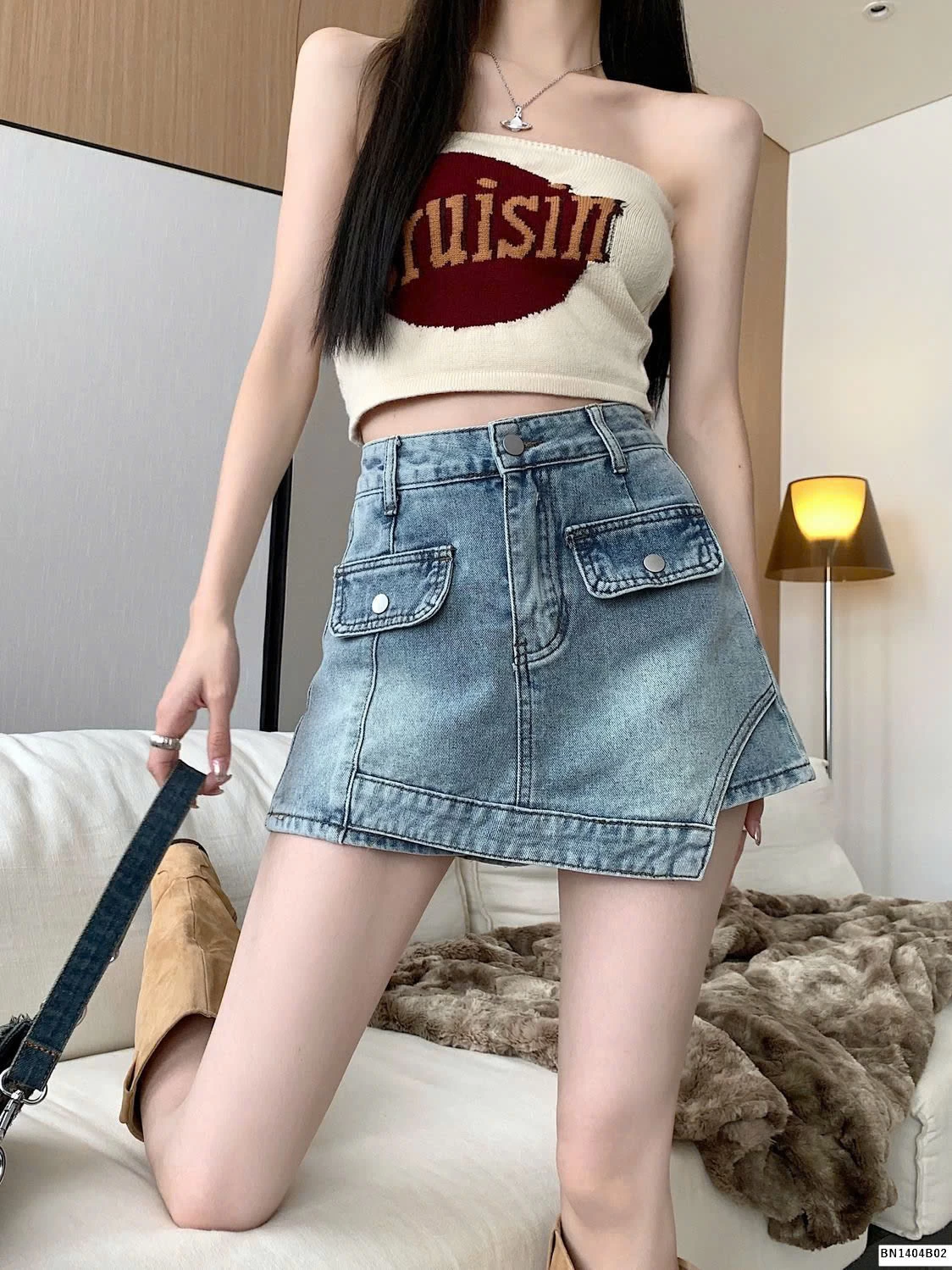 QUẦN VAY JEAN THỜI TRANG