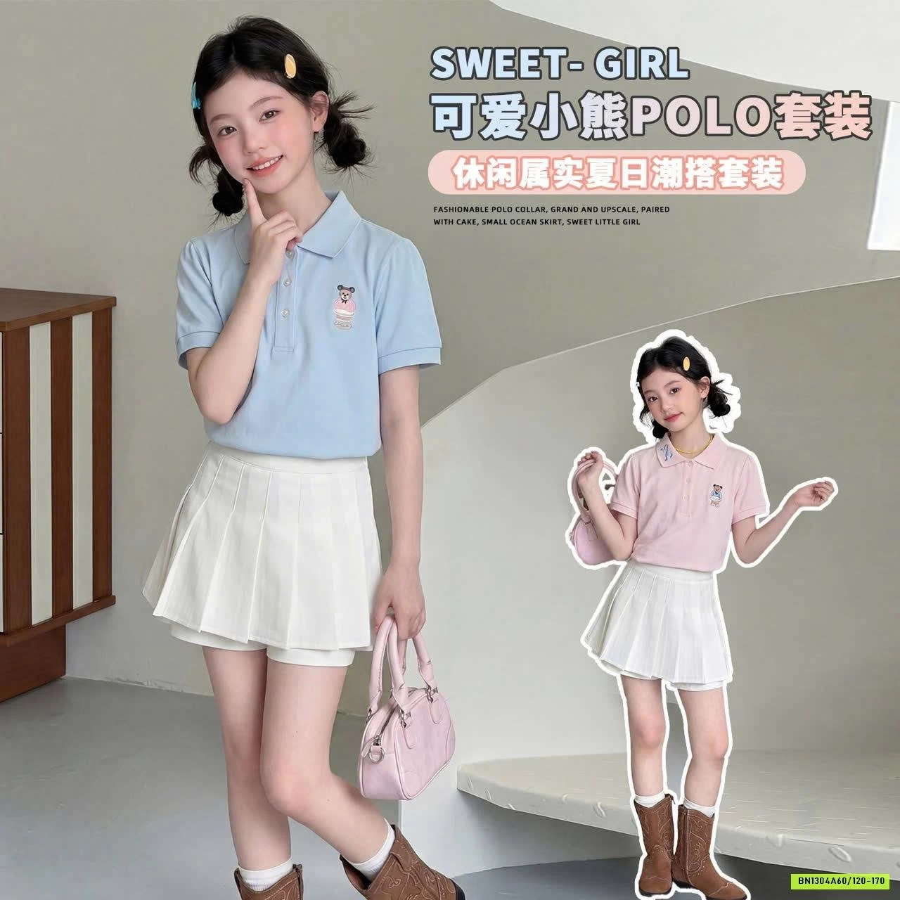 SÉT ÁO POLO MIX CV XẾP LY