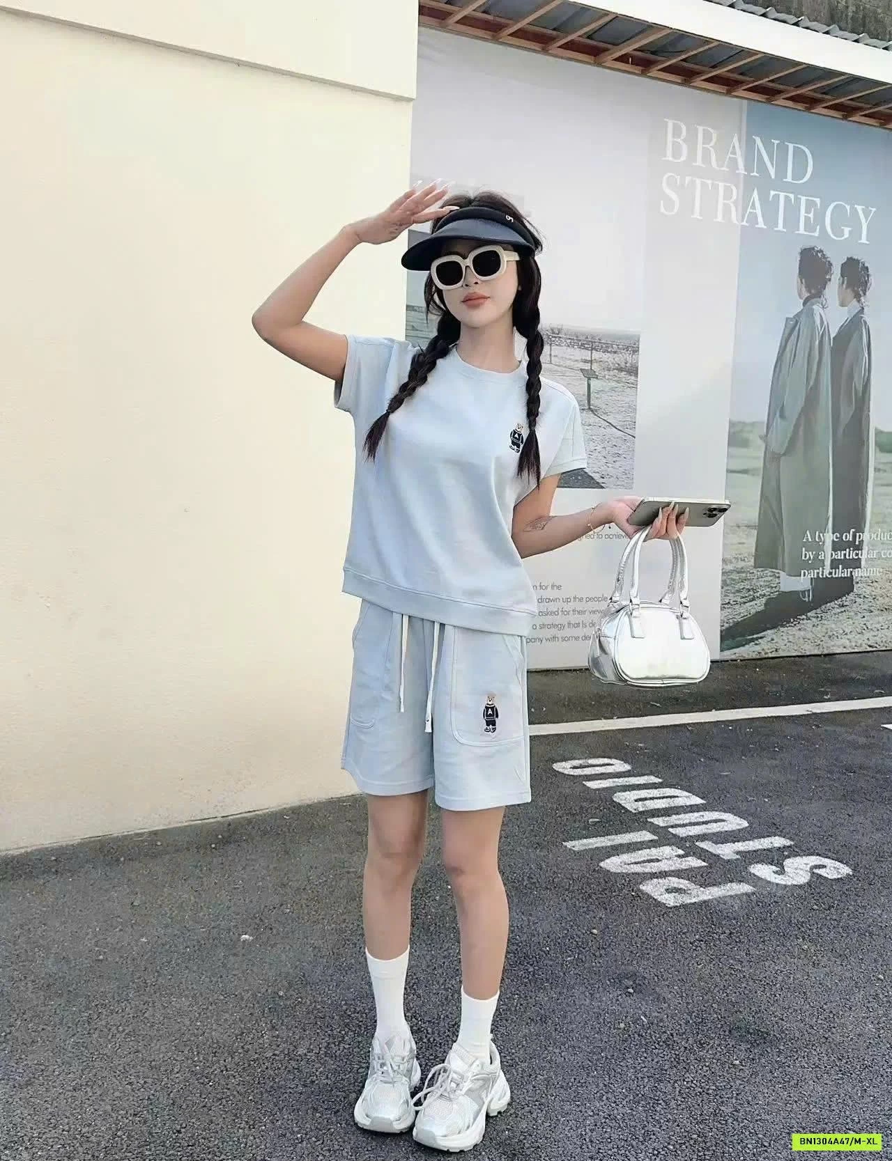 BỘ COTTON LOGO GẤU INBLUE