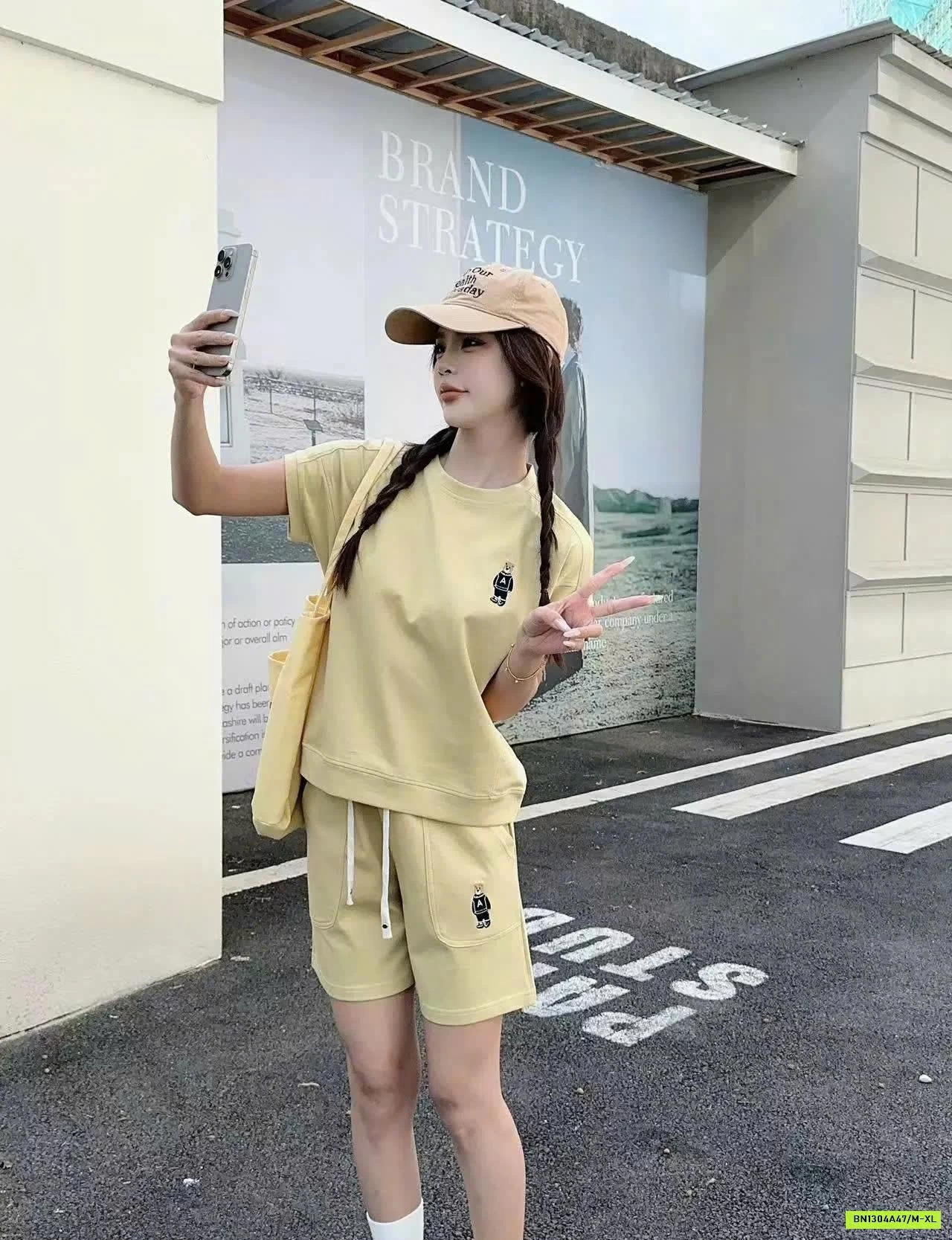 BỘ COTTON LOGO GẤU INBLUE