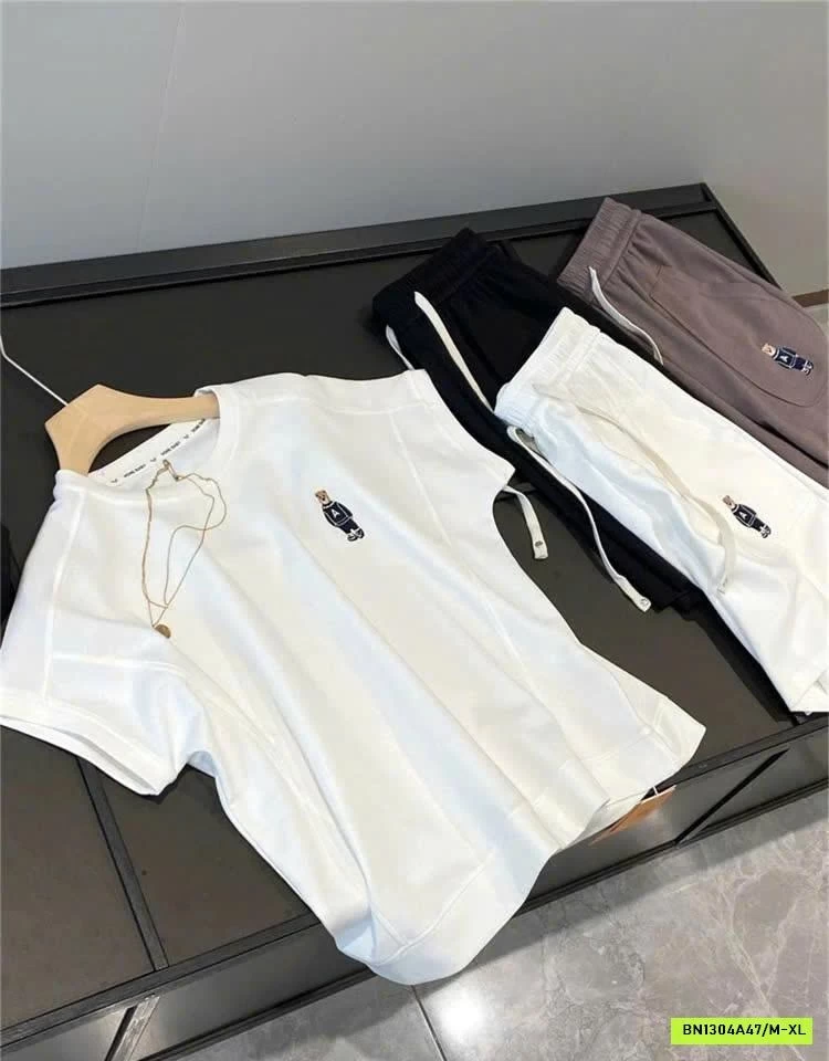 BỘ COTTON LOGO GẤU INBLUE