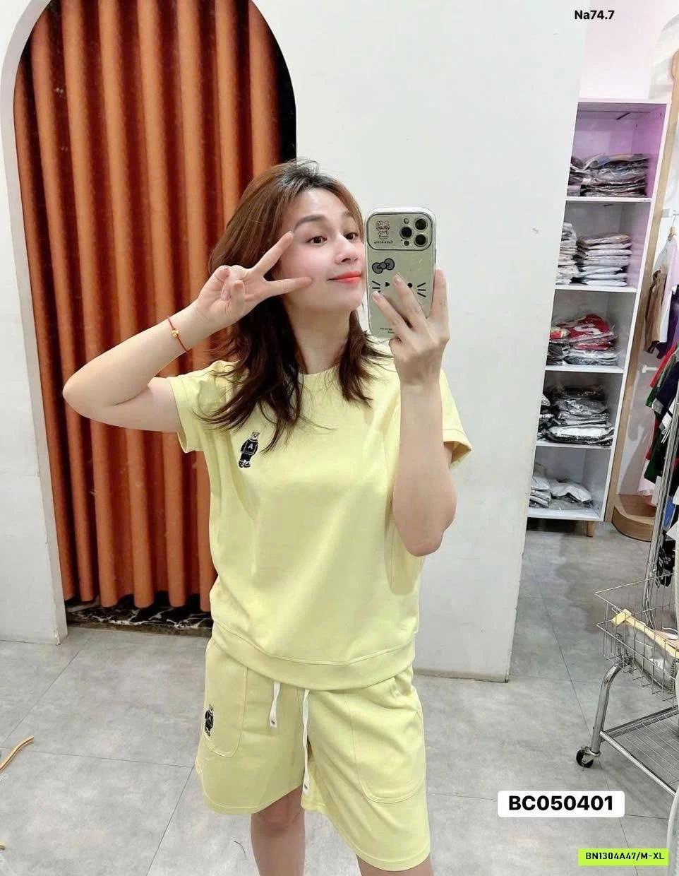 BỘ COTTON LOGO GẤU INBLUE