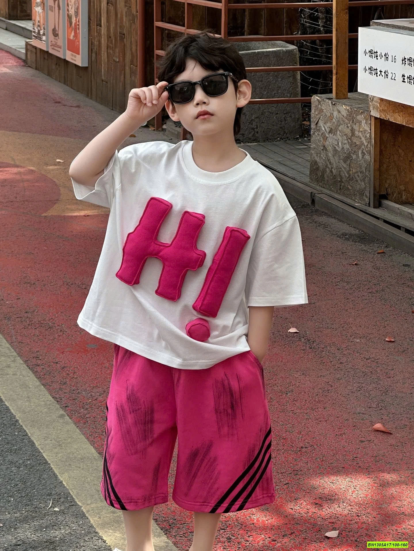 SÉT HỒNG GẮN CHỮ H.I NỔI