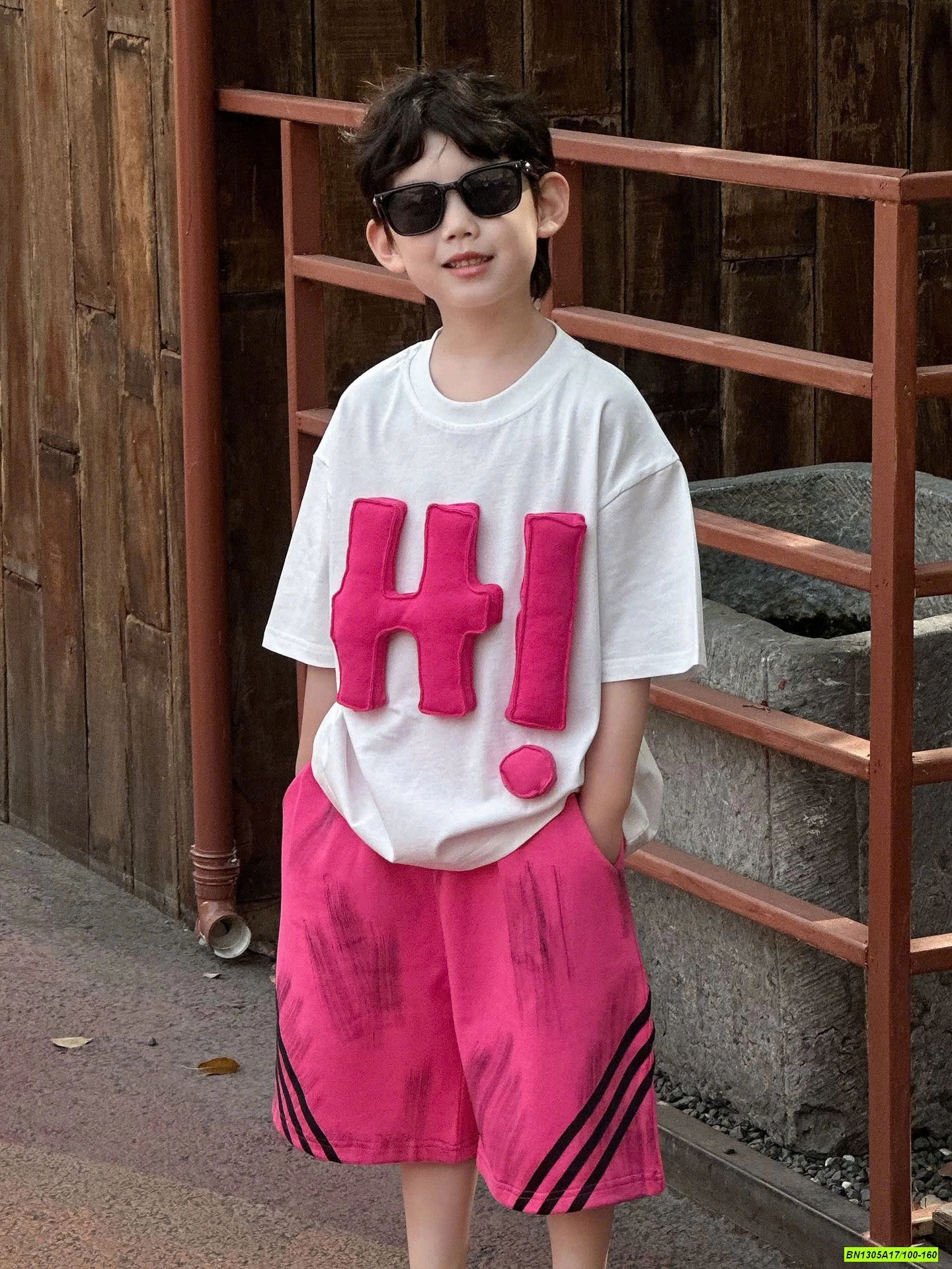 SÉT HỒNG GẮN CHỮ H.I NỔI