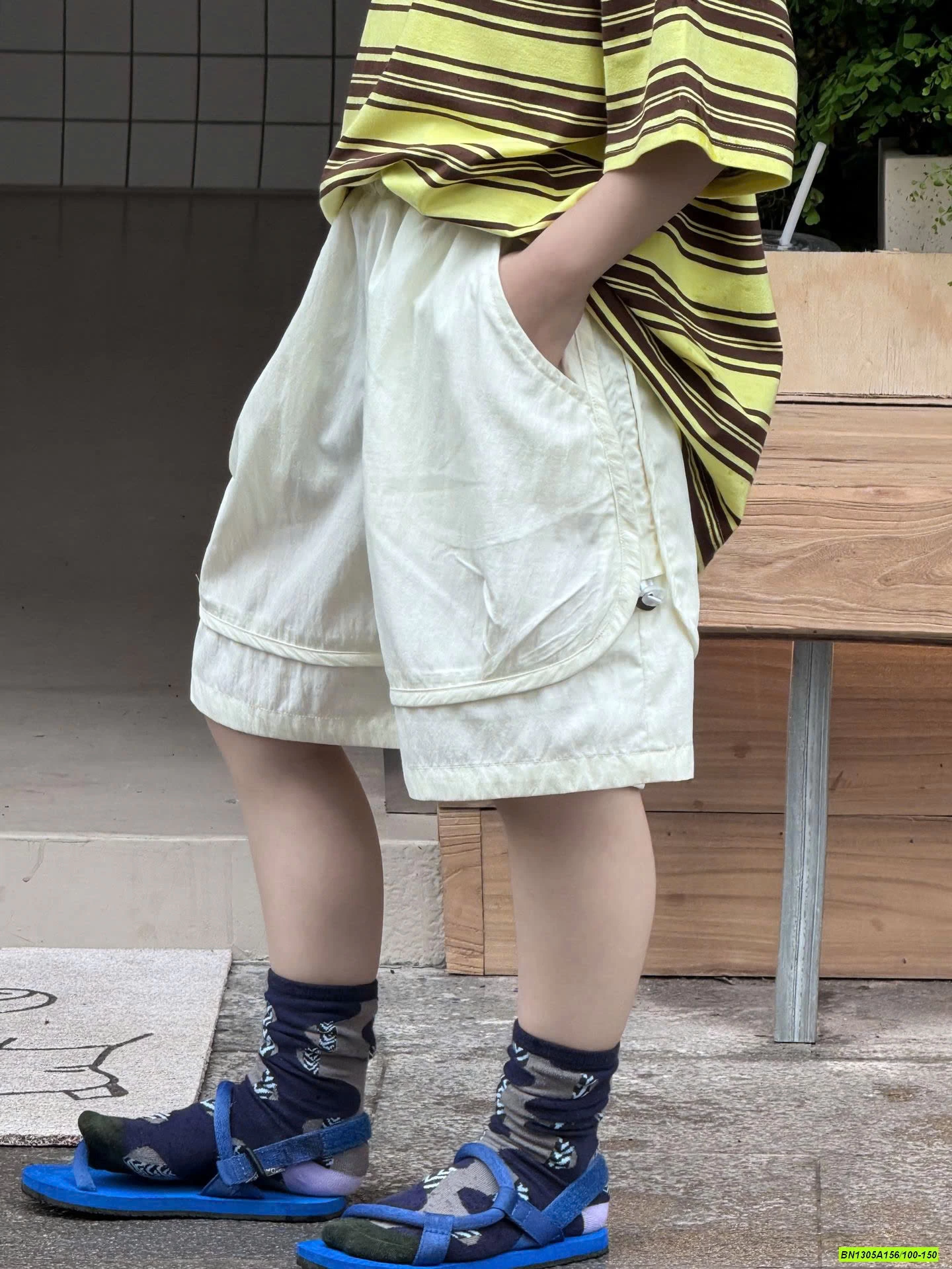 ÁO THUN KẺ MIX SHORT GIÓ