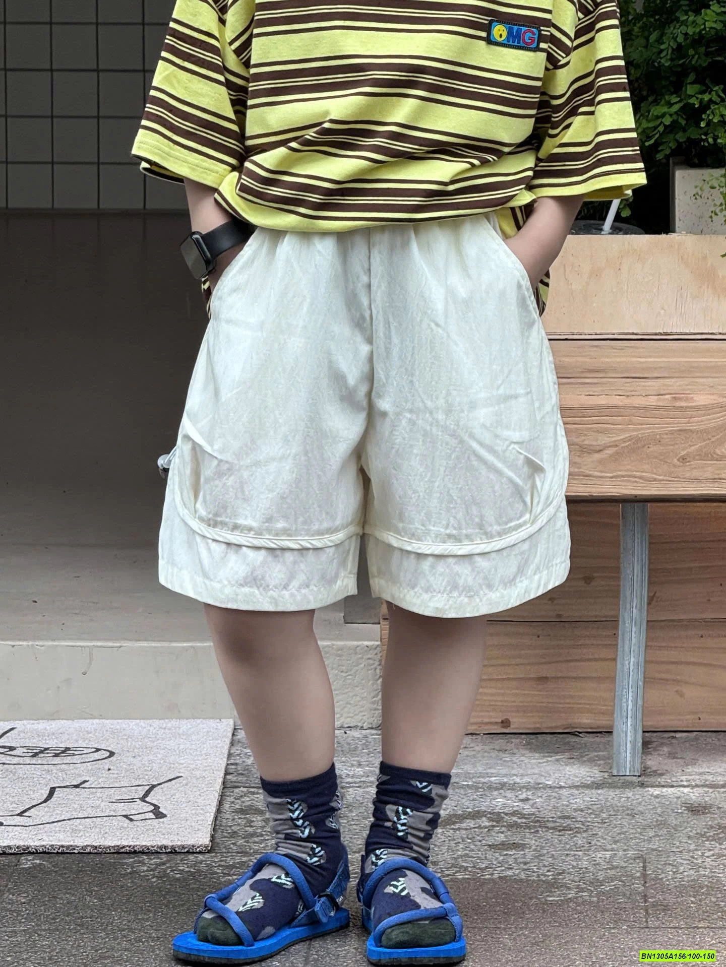 ÁO THUN KẺ MIX SHORT GIÓ