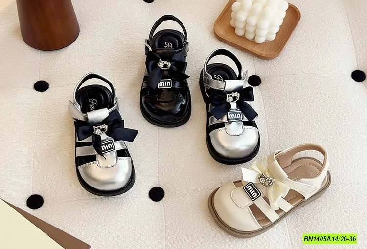 SANDAL MIN GẮN TAG KITTY NƠ