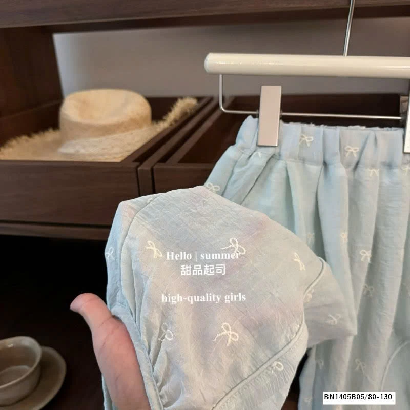 SET ÁO THUN CÁNH TIÊN MIX QUẦN SUỐNG NƠ