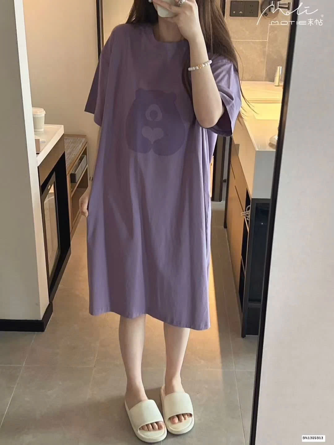 ĐẦM NGỦ COTTON HÌNH GẤU