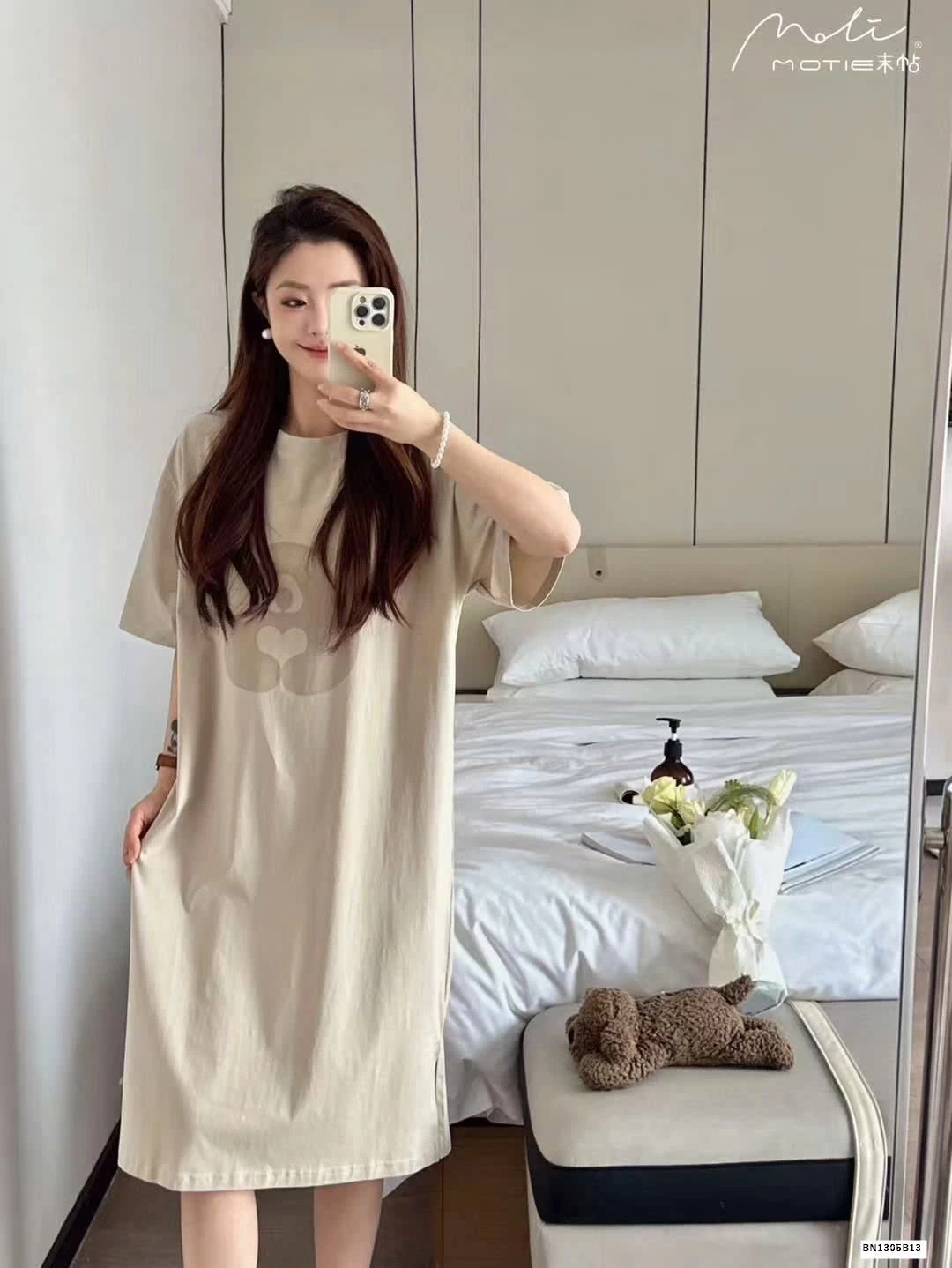 ĐẦM NGỦ COTTON HÌNH GẤU