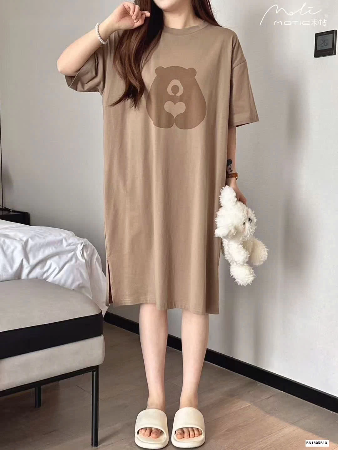 ĐẦM NGỦ COTTON HÌNH GẤU
