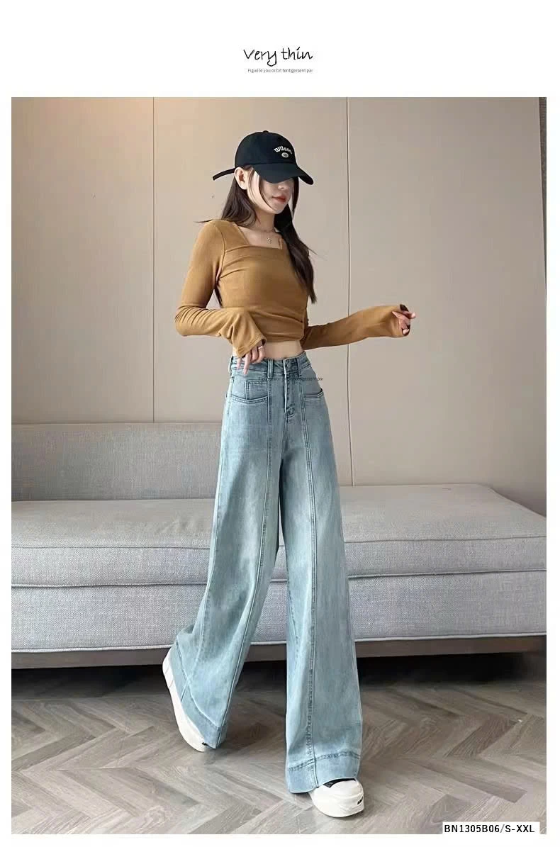 QUẦN JEAN XUÔNG VIỀN GÂN