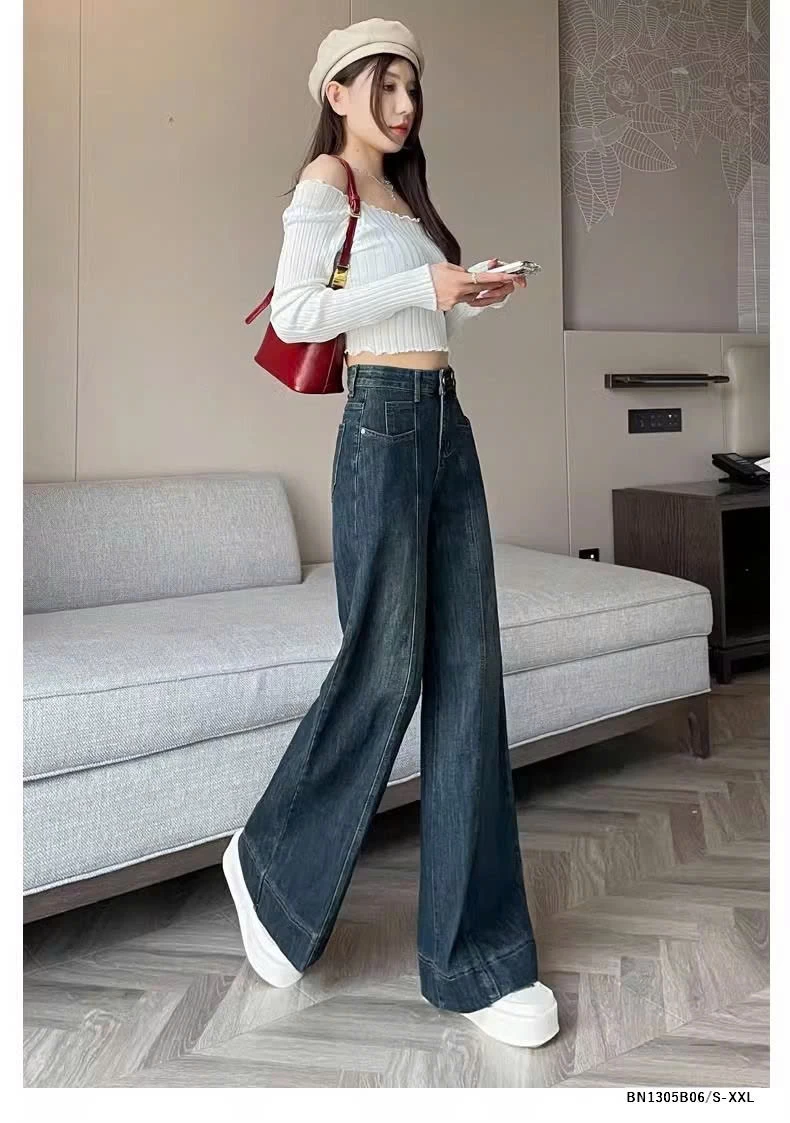 QUẦN JEAN XUÔNG VIỀN GÂN