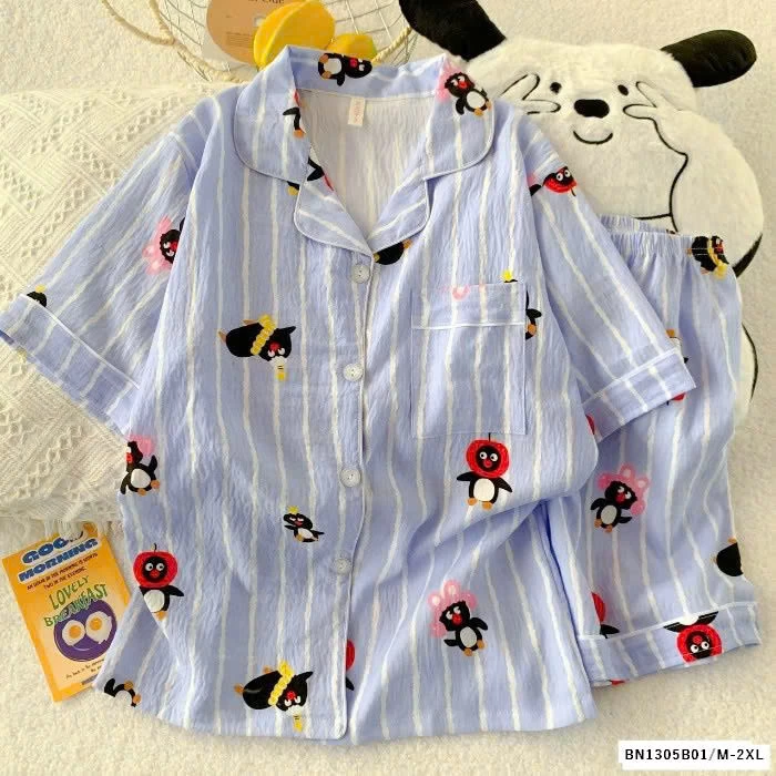 BST PIZAMA CỘC TAY DỄ THƯƠNG