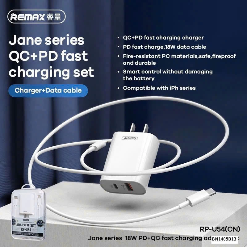 BỘ SẠC NHANH REMAX CHÍNH HÃNG  - RPU54