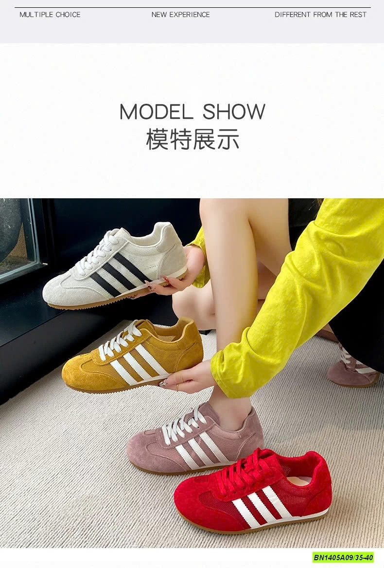 GIÀY THỂ THAO THÔNG HƠI 3 SỌC NỮ